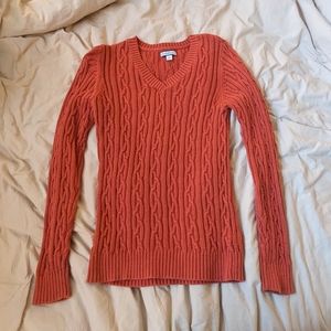 Croft & Barrow V-neck sweater salmon size small